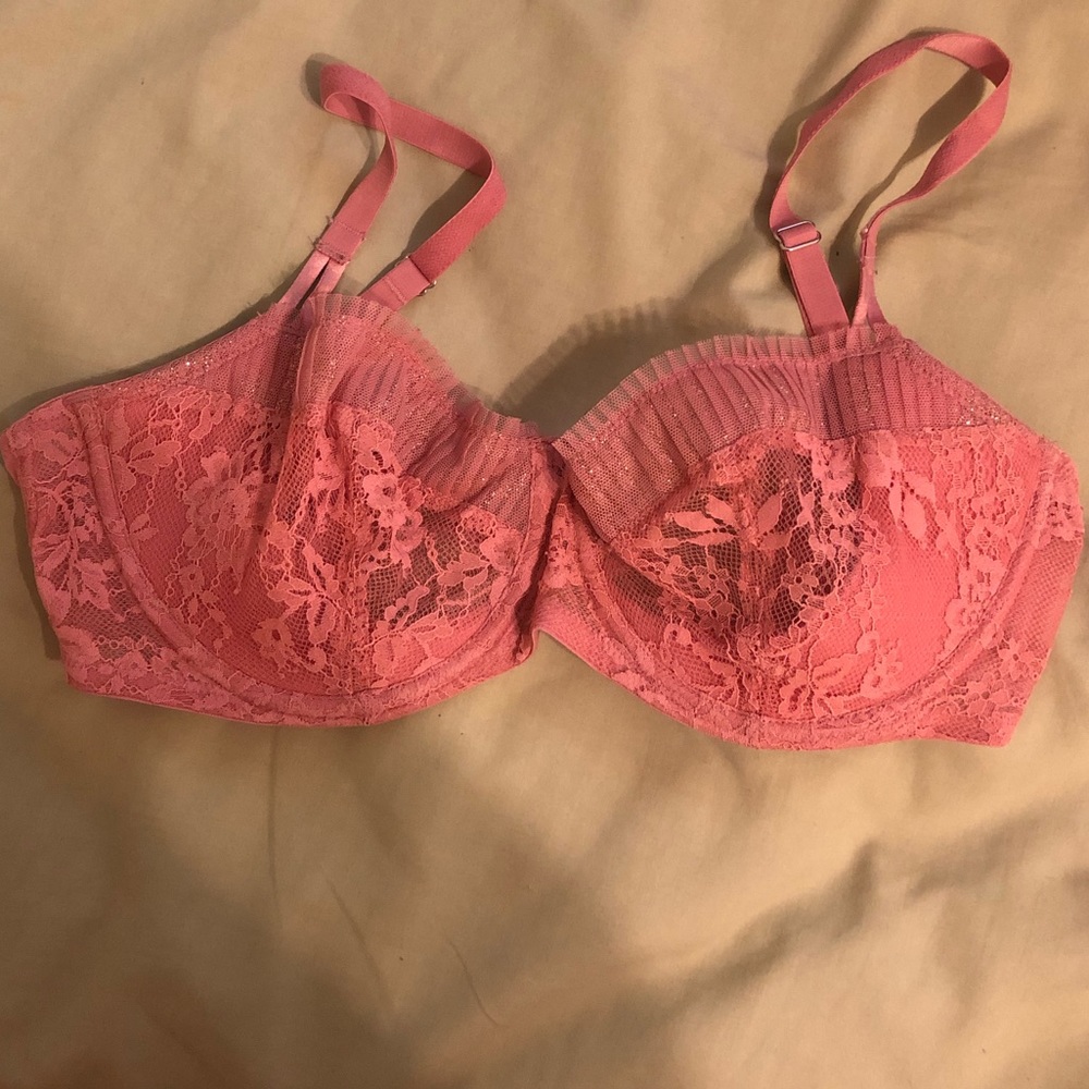 Pink lace Victoria secret bra